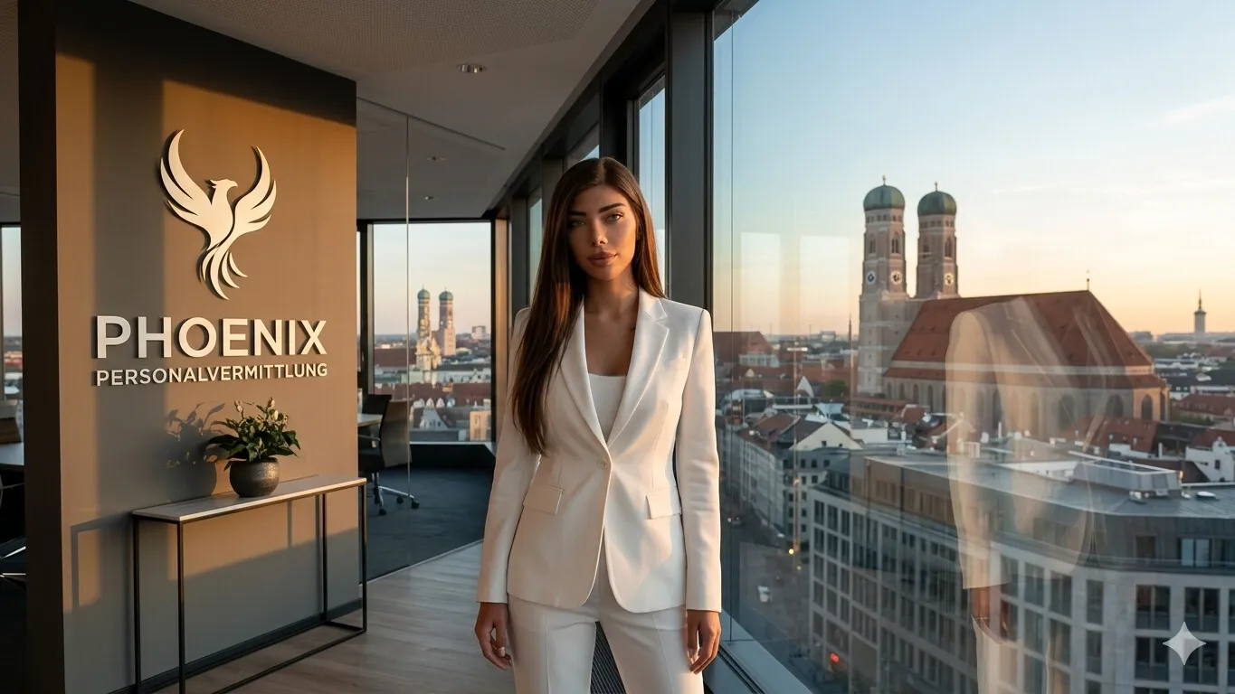 Phoenix Personalvermittlung — Büro in München mit Blick auf die Frauenkirche